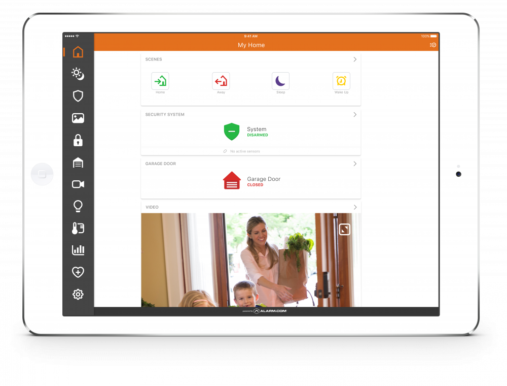 Allied Home Security Smart iPad App